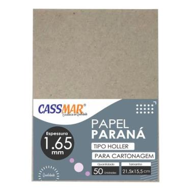 Imagem de Papel Paraná Holler 1,65mm 21,5 X 15,5cm 50 Unids. P/ Capas - Cassmar