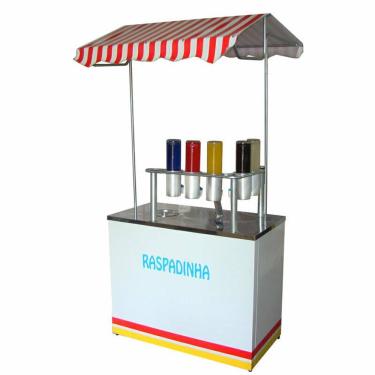 Imagem de Barraca de Raspadinha de gelo suporte com 5 porta litros com as torneiras Mod 3008
