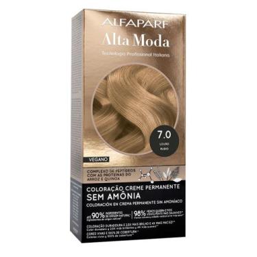 Imagem de Coloração Creme Permanente Alfaparf Alta Moda Vegano Sem Amônia 7.0 Lo