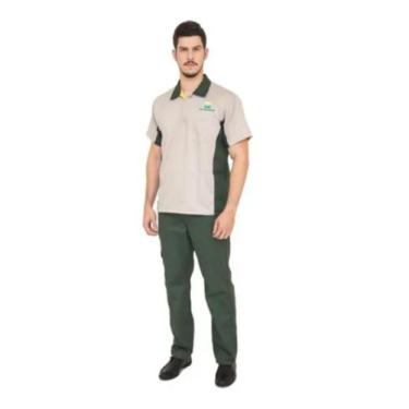 Imagem de kit 2 camisas e 2 calças manga curta br polo trabalho - unimax, GG 50
