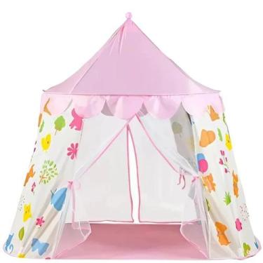 Imagem de Barraca Menina Rosa Tenda Princesa AntiMosquito  Poliéster Premium  13