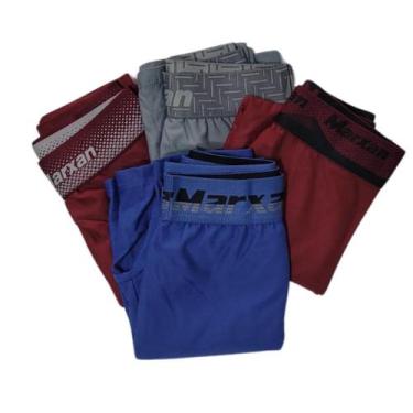 Imagem de Kit 6 Cuecas Microfibra Poliamida Boxer P M G GG EGG Marxan, EGG, Sort