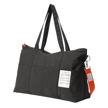 Imagem de TRIWONDER Bolsa esportiva de viagem, bolsa de fim de semana dobrável para mulheres e homens, bolsa de bagagem de viagem noturna para esportes, vovação, academia, 03 Preto, Bolsa esportiva de viagem