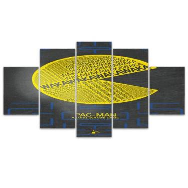 Imagem de Quadro Decorativo em Mosaico MDF PAC MAN 115x60cm - Império da Impress