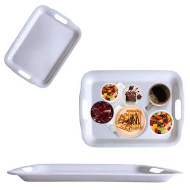 Imagem de Bandeja pra Servir Café 40cm com Alça Prato em Melamina - Fx