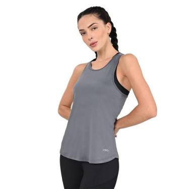 Imagem de Regata Runner Basic 1.0 Olympikus Feminina, Cinza, G