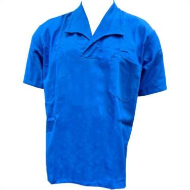 Imagem de Eqpro Camisa Brim P/Unif. M/C Az.Xg