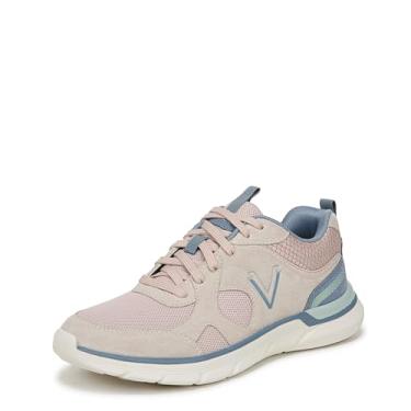 Imagem de Vionic Tênis feminino Walk Parkside para caminhada - suporte de arco com amortecimento tamanhos 34 a 44, Cameo Rose Suede & Mesh, 37
