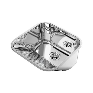 Imagem de Tanque Docol Monobloco 90019655159 40x40 Inox Alto Brilho
