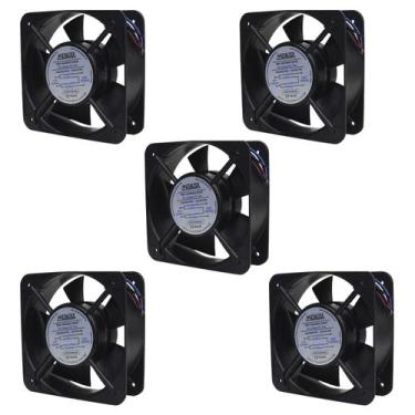 Imagem de 5 Coolers De Painel 2500/2800rpm 220vca Plástico Térmico - METALTEX