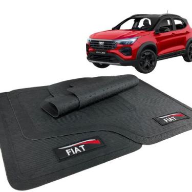 Imagem de Jogo Tapete Automotivo Fiat Pulse Borracha com Logo