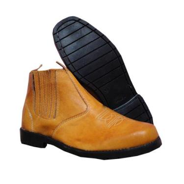 Imagem de Botina masculina de elástico sola de borracha bota para trabalho - Khy