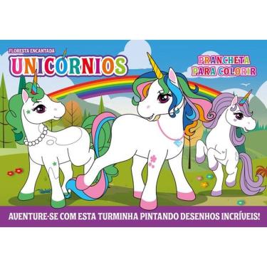 Imagem de Unicórnios - Prancheta para Pintar