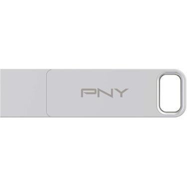 Imagem de Pen Drive PNY - Unidade flash OTG DUO Link 128 GB USB 3.2 Gen 1 tipo C - Prata-P-FDI128DULINKTYC-GE