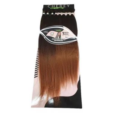 Imagem de Aplique Cabelo Liso Para Entrelace Yaki 100% Orgânico 8 Telas Cherey, 
