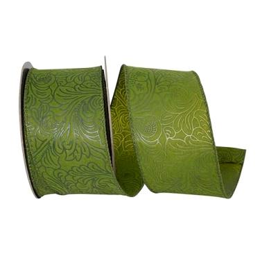 Imagem de Reliant Ribbon Fita de borda com fio em relevo em rolo de folha, musgo