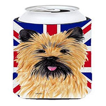 Imagem de Cairn Terrier with English Union Jack British Flag Tall Boy Beverage Insulator Hugger SC9832TBC