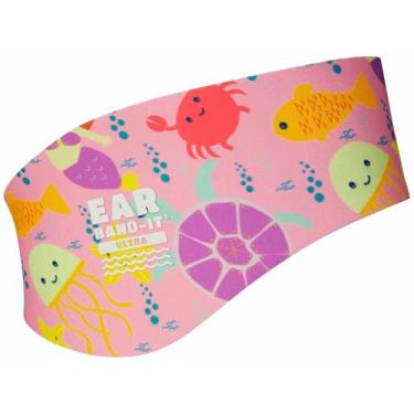 Imagem de EAR BAND-IT Faixa de cabeça ultra natação – Melhor faixa de cabeça de nadador – Mantenha a água fora, mantenha os tampões de ouvido dentro – Recomendado por médicos – Protetores de ouvido seguros –