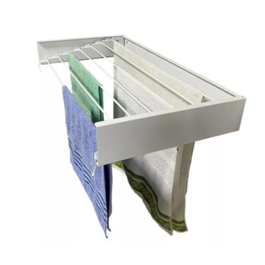 Imagem de Varal Mágico 35 cm x 3 varetas Branco ou Preto (Branco)