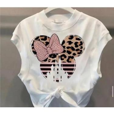 Imagem de Cropped onça minnie - loja dinka, p, branco