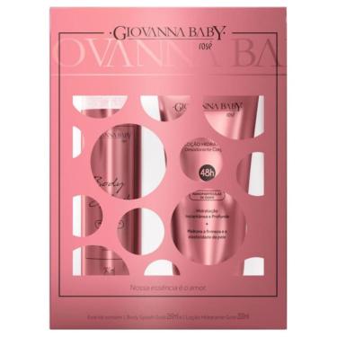 Imagem de Kit Body Splash Rosé 260ml e Loção Hidratante Rosé 200ml Giovanna Baby