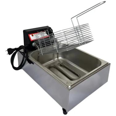 Imagem de Fritadeira Elétrica Industrial Profissional Cuba Inox 4 Litros 50°C à 300°C 2500 Watts Fritinox (110V)