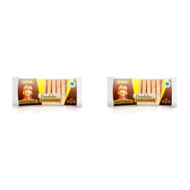 Imagem de Kit 2 Und Prendedor De Roupa Gina Madeira 12 Und