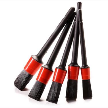 Imagem de Coltree Conjunto de pincéis de detalhes de carro, escovas de cerdas macias sem arranhões para limpeza interna e externa, rodas, saídas de ar, painel e superfícies de couro, 5 peças