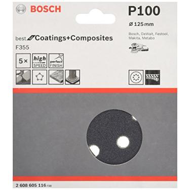 Imagem de Bosch Disco de lixa PRO F355 125mm Grano 100-5 unidades