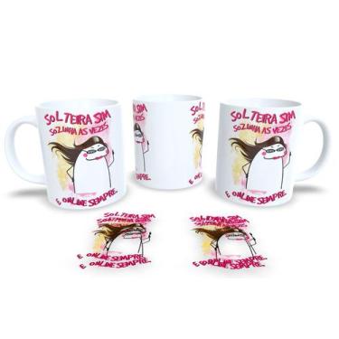 Imagem de Caneca Estilo Flork  Vida de Solteira, Vida Boa - Estampa Sublimada, S