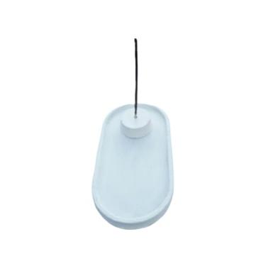 Imagem de Kit Porta-Incenso e Bandeja Oval Artesanal(Branca)