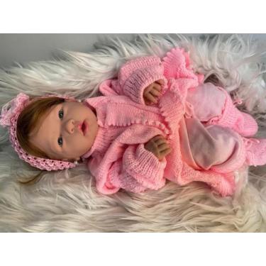 Imagem de Bebê Reborn Rosa Claro Barata 100 Silicone (pode Dar Banho )24 Itens E
