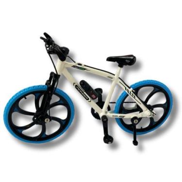Imagem de Bicicleta Speed Mountain Bike De Metal Miniatura - PeD, Branco