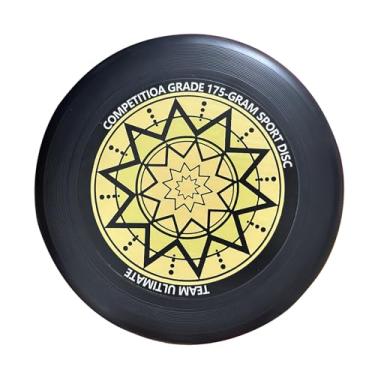 Imagem de Louenth Discos voadores 175 g, disco voador esportivo, disco de lançamento profissional, anel voador, disco esportivo para praia, discos voadores esportivos, esportes ao ar livre (preto)