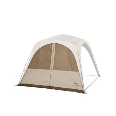 Imagem de Toldo de barraca de acampamento hexagonal/quarto Naturehike, tenda ao ar livre para acampamento, pesca, piqueniques, dossel disponível com pano de chão, cortinas de porta, conector de barraca (cortina
