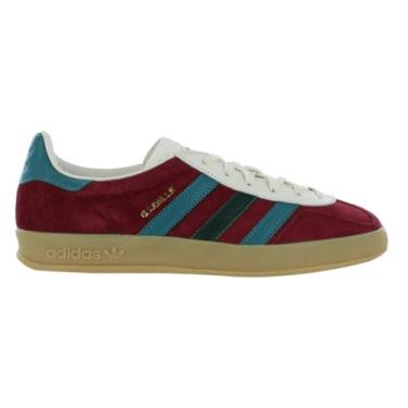 Imagem de adidas Tênis masculino Gazelle Indoor, Borgonha/azul-petróleo/verde-vermelho, 36