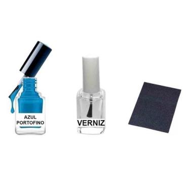 Imagem de Tinta Retoque Tira Risco Carro Fiat - Azul Portofino - Jhow Adesivos