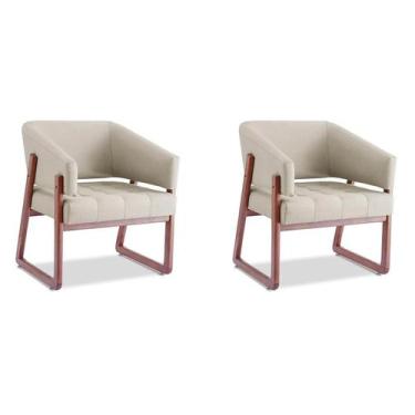Imagem de Conjunto com 2 Poltronas Air Areia - Mobly