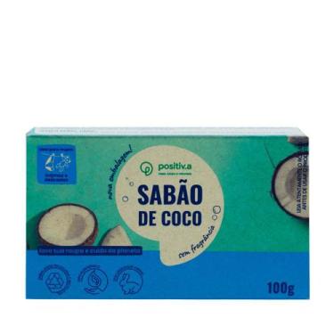 Imagem de Sabão de Coco em Barra sem Fragrância Positiv.a  100g