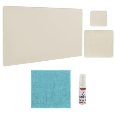 Imagem de Kit Mousepad 43x30  20x20 e Spray Lenço Limpa Notebook Game - M3M, Uni