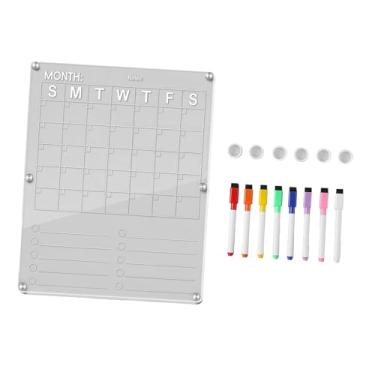 Imagem de KiBcsLic Excluir Quadro para O Lembrete de Memorando de Geladeira com 8 Marcadores de Cores Reutilizáveis