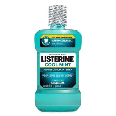 Imagem de Antisséptico Bucal Listerine Cool Mint Refrescância Intensa Sabor Hortelã 500ml Leve Mais Por Menos