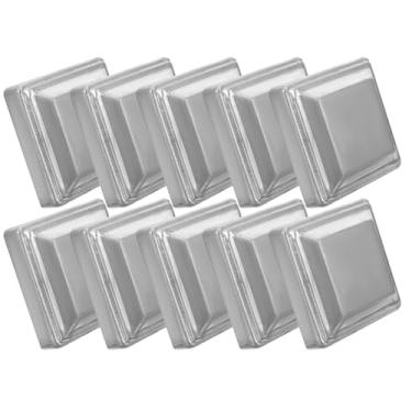 Imagem de POYUFRG 10 peças de tampa de poste de cerca, protetor de tampa superior de cerca de ferro galvanizado substituição para cercas externas caixas de correio decks decoração de trilhos, 120 mm