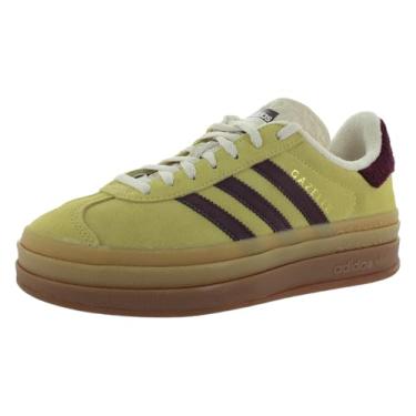 Imagem de Adidas Gazelle Bold Tênis feminino tamanho 35, cor: quase amarelo/marrom/branco maravilha