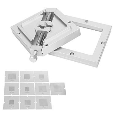 Imagem de BGA Re -Bolanding Rework Station Modelo Diagonal Liga de Alumínio Durável Durável para Kits de Soldador de Telefone CPU de Computador HT90