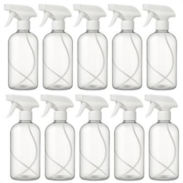 Imagem de Frascos Borrifador Spray Pulverizador com Válvula Multiuso Transparente 500ml (Branco, 20)