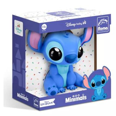 Imagem de Boneco Vinil Mini Stitch Disney Baby Coleção Minimals 15cm  Roma Brinquedos