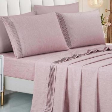 Imagem de Cama Posta King Size Lizzie 300 Fio Lençol Luxo 100% Algodao - De Luca