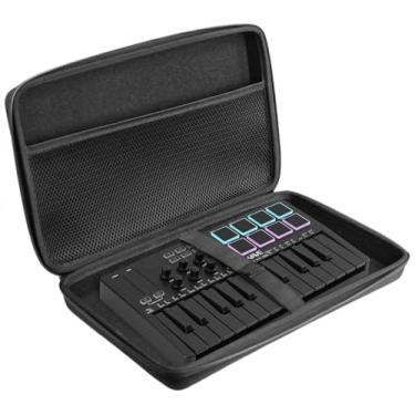 Imagem de Maoershan Estojo De Transporte Viagem Compatível Com Controlador Teclado Midi Usb M-Wave 25 Teclas, Dinâmico Profissional (Somente Estojo)