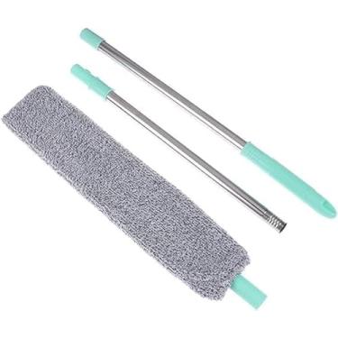 Imagem de Espanador de Poeira Microfibra Dobrável com Cabo Extensível 150cm – Flexível, Lavável e Multiuso para Limpeza de Teto, Móveis e Cantos Difíceis – Seco ou Molhado - NEXUS MARKET